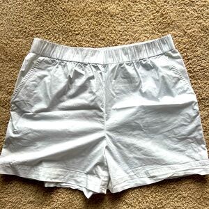 White high waisted shorts